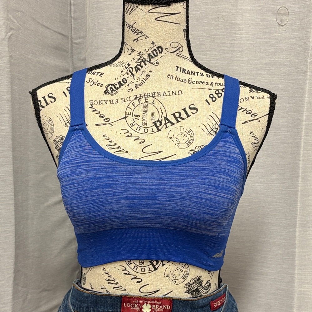 Avia Blue Sports Bra Sz S